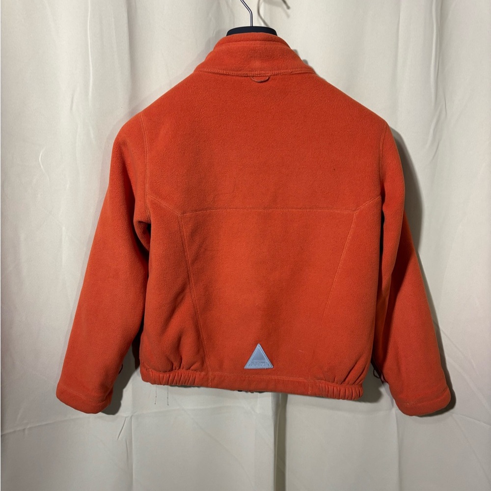 LL Bean Orange Fleece Jacket - Picture 7 of 10